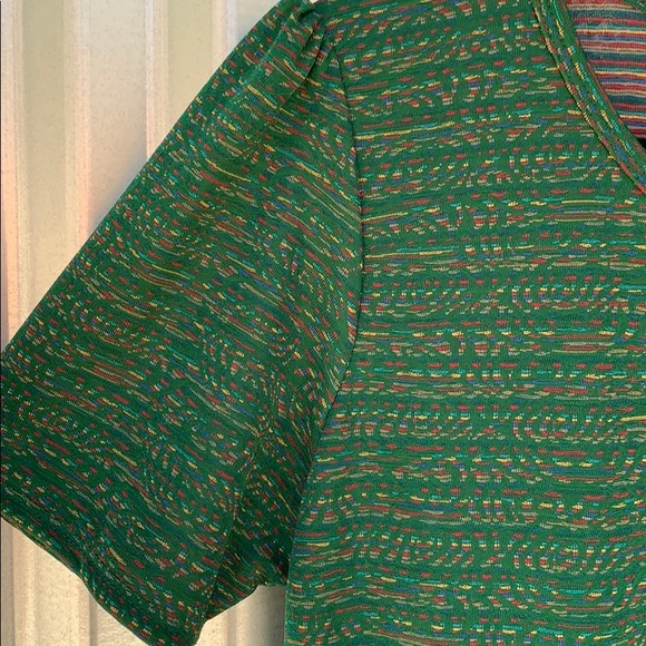 NWT Lularoe Green Amelia Day Dress 3XL - Picture 4 of 9